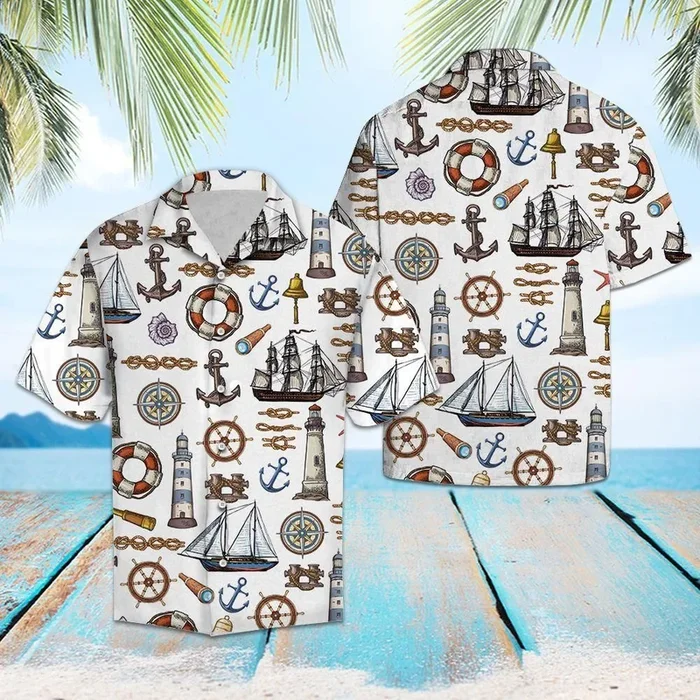 Yachtsman White Amazing Design Hawaiian Shirt- For men and women – Fanshubus – Fanshubus.com