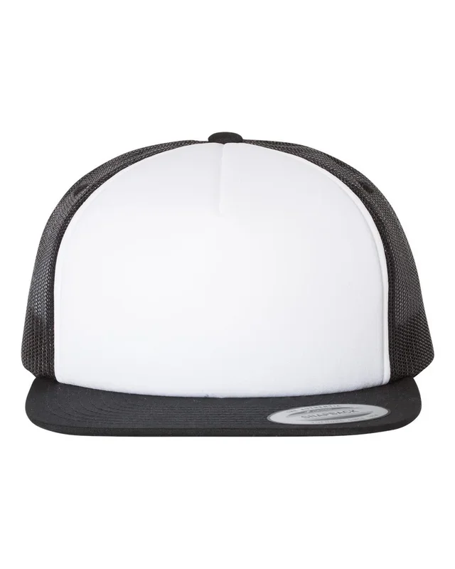 YP Classics Men’s Flat Bill Foam Trucker Cap