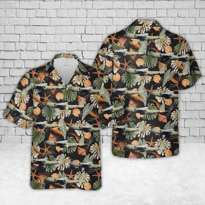 ZH869 Royal Air Force Lockheed Martin C-130J-30 Hercules Hawaiian Shirt – Fanshubus.com